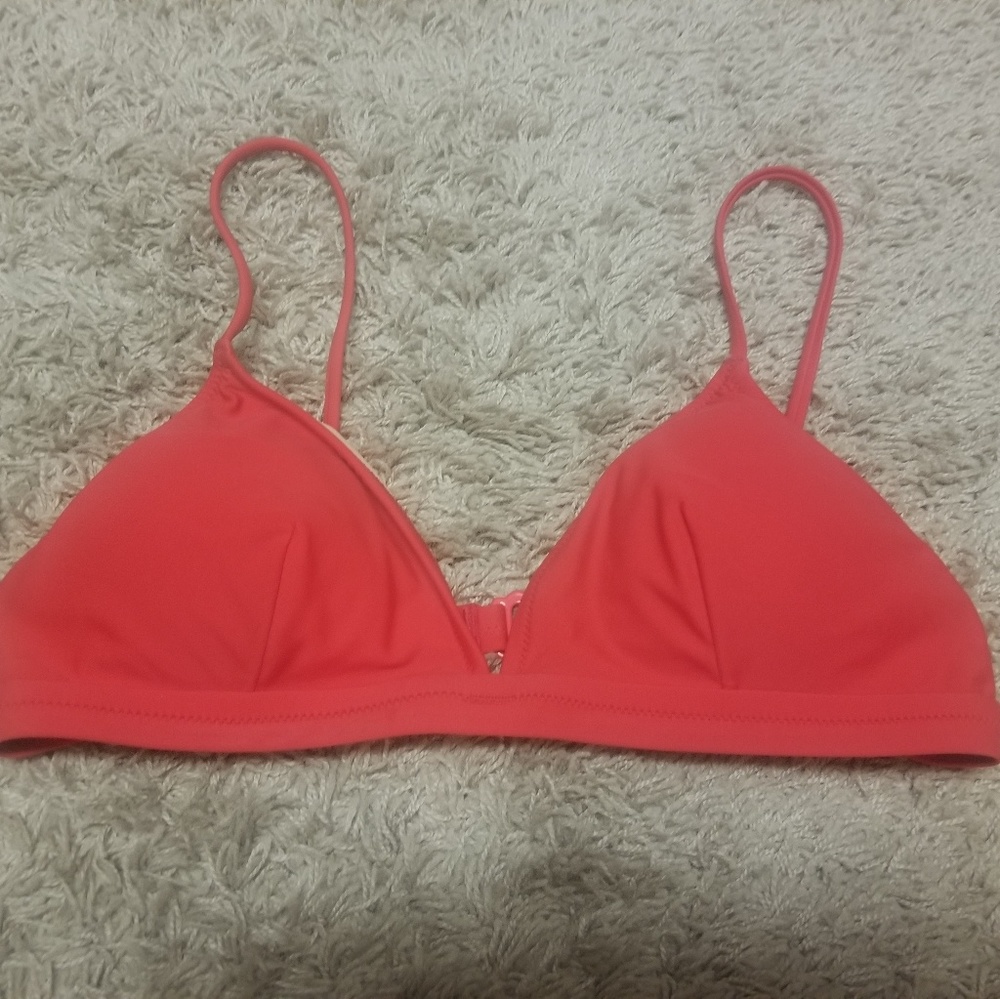 J Crew red bikini top